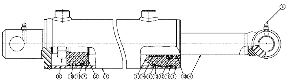 Схема запчастей Case IH 3185 - (07-010) - BOOM LEVEL (90 BOOM) Cylinders