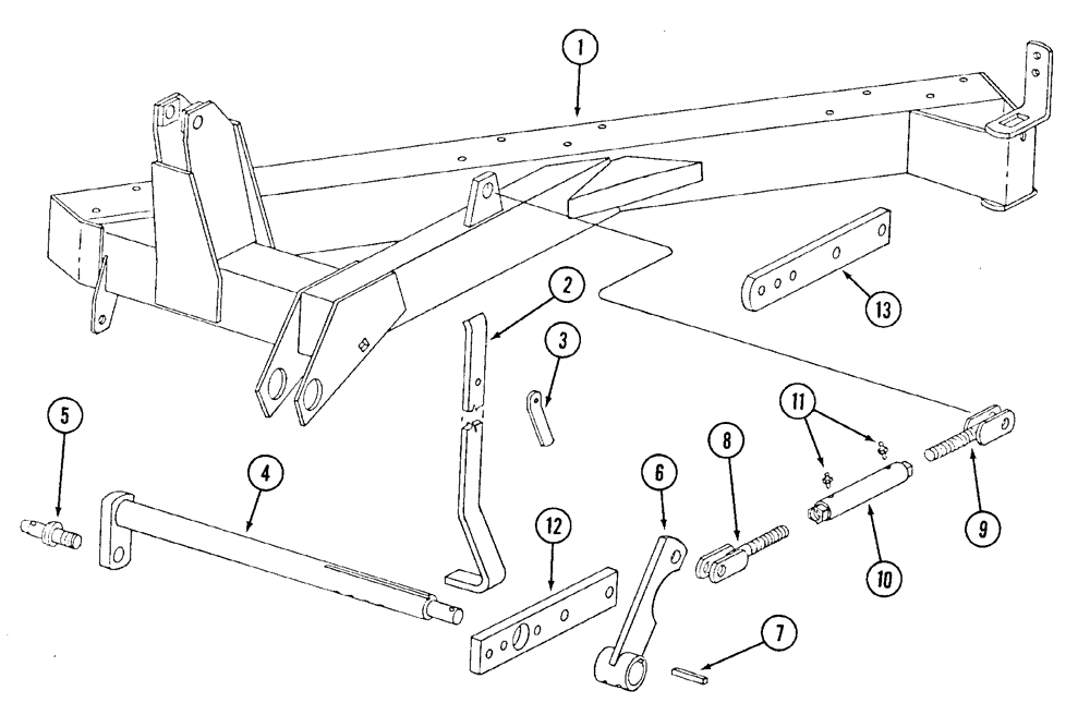 Схема запчастей Case IH 450 - (9-02) - MAIN FRAME AND HITCH, 1972 AND AFTER 