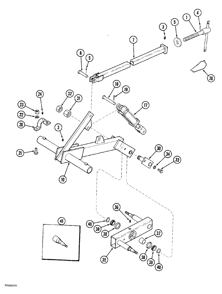 Схема запчастей Case IH 5700 - (9-082) - WING FRAME AXLES AND DEPTH CONTROL, LEVEL LIFT MODELS, VERTICAL AND DOUBLE FOLD PRIMARY WING (18) - MISCELLANEOUS