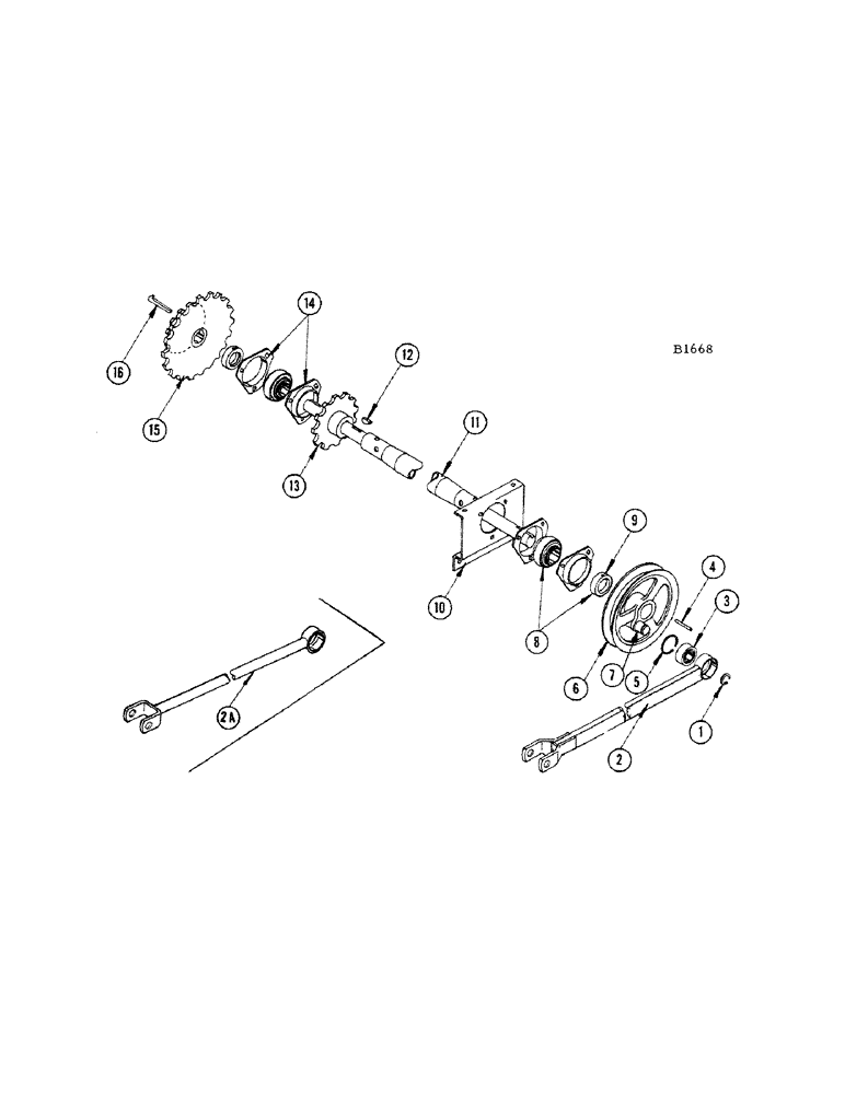 Схема запчастей Case IH 660 - (122[A]) - STRAWRACK CRANKSHAFT 