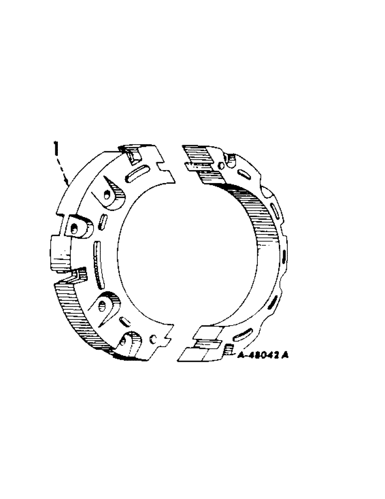 Схема запчастей Case IH 340 - (190) - WHEELS, REAR WHEEL WEIGHTS, SPLIT TYPE (11) - WHEELS