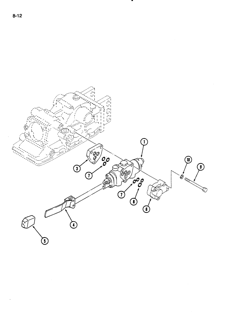 Схема запчастей Case IH 235 - (8-12) - AUXILIARY VALVE KIT, DOUBLE ACTING (08) - HYDRAULICS