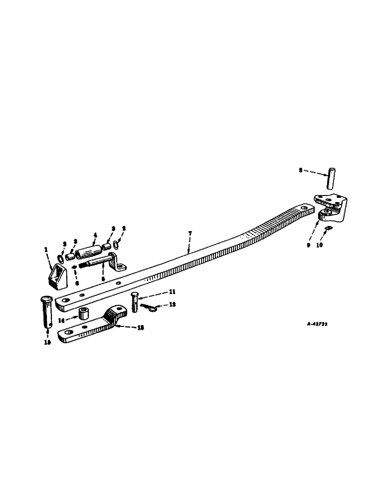 Схема запчастей Case IH 660 - (246) - DRAWBARS AND HITCHES, SWINGING DRAWBAR, INTERNATIONAL 660 SERIES Drawbar & Hitches