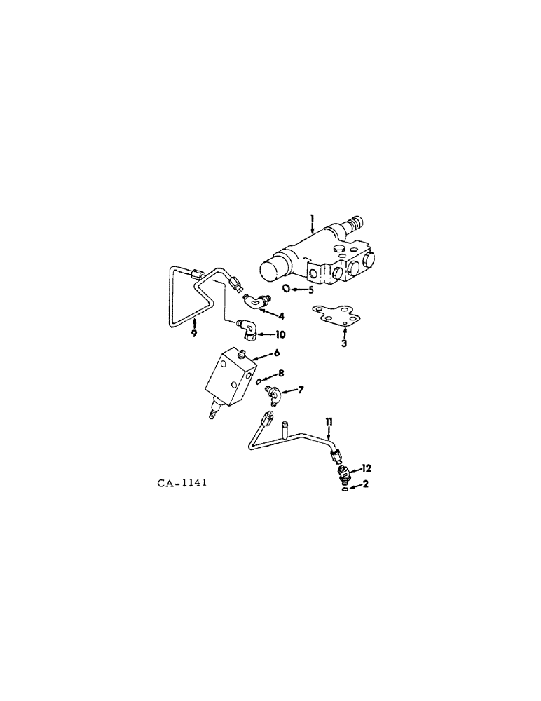 Схема запчастей Case IH 574 - (07-40) - DRIVE TRAIN, DRIVE CONTROL AND FOOT-N-INCH VALVE TUBING (04) - Drive Train