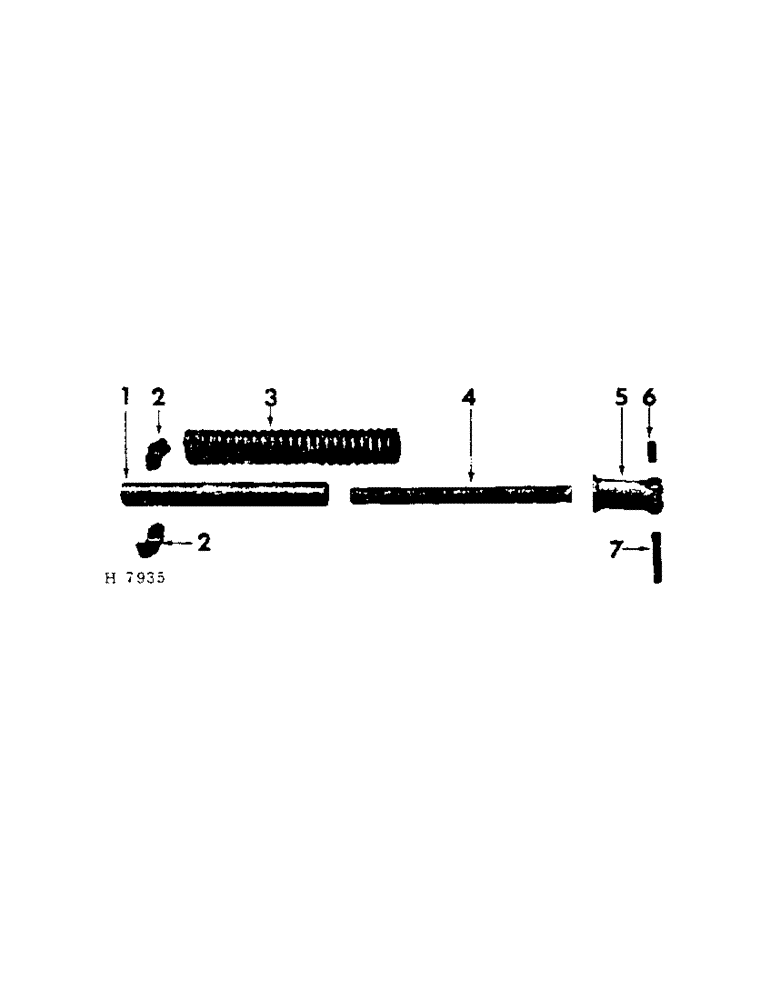 Схема запчастей Case IH 201 - (D-041[A]) - PLATFORM FLOAT SPRING AND STABILIZER (35) - HYDRAULIC SYSTEMS