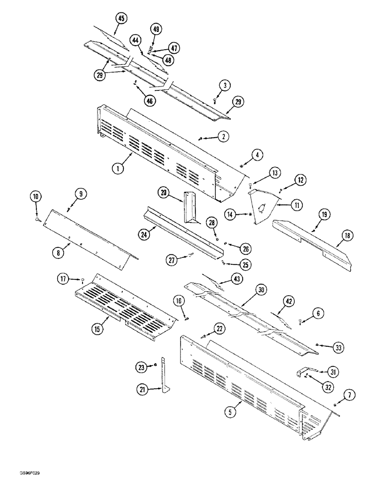 Схема запчастей Case IH 1800 - (9A-16) - CROSS AUGER AND KICKER, AUGER HOUSING (13) - PICKING SYSTEM