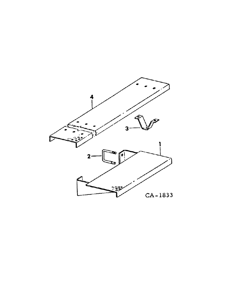 Схема запчастей Case IH 400 - (A-058) - STEP AND PLATFORM ATTACHMENT 