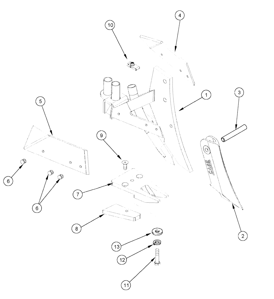 Схема запчастей Case IH NFX - (9-68) - EDGE-ON PRECISION PLACEMENT OPENER - (PPX) TRIPLE SHOOT 10 IN. DRY FERTILIZER (09) - CHASSIS