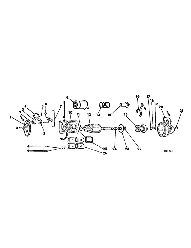 Схема запчастей Case IH 375 - (G-26) - ELECTRICAL SYSTEM, STARTING MOTOR (06) - ELECTRICAL SYSTEMS