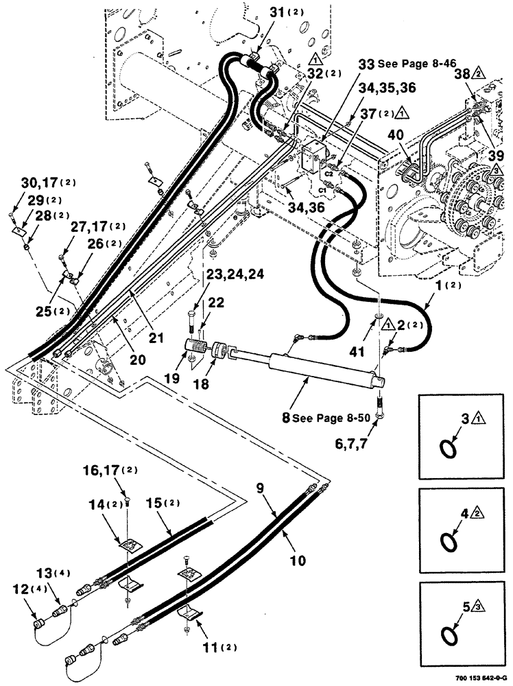 Схема запчастей Case IH RS561 - (08-044) - HYDRAULIC ASSEMBLY - THREADER CONTROL (S.N. CFH0156400 AND LATER) (07) - HYDRAULICS