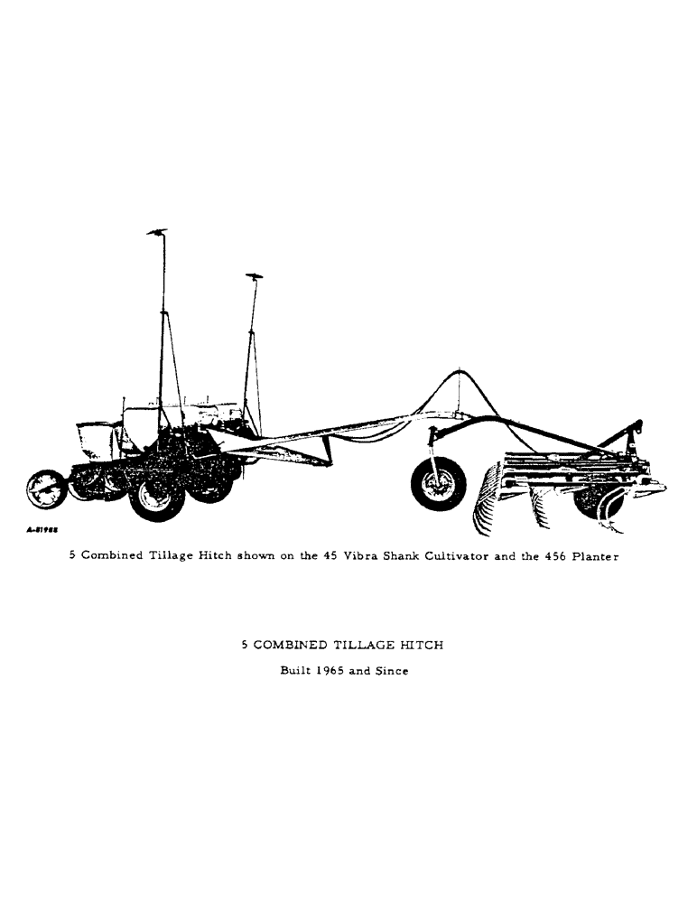 Схема запчастей Case IH 5 - (M-1) - 5 COMBINED TILLAGE HITCH, BUILT 1965 AND SINCE 