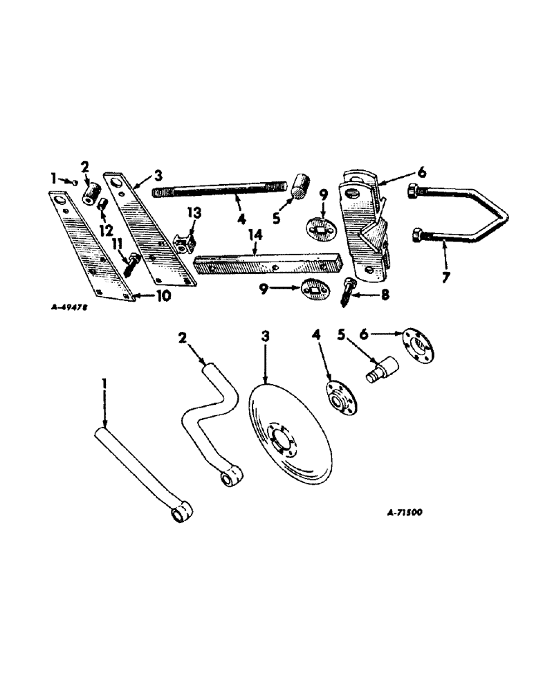 Схема запчастей Case IH 63-SERIES - (G-20) - PARALLEL LINKAGE 