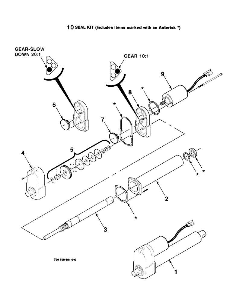 Схема запчастей Case IH 8480 - (4-08) - ACTUATOR ASSEMBLY, 700709661 ACTUATOR ASSEMBLY COMPLETE (06) - ELECTRICAL