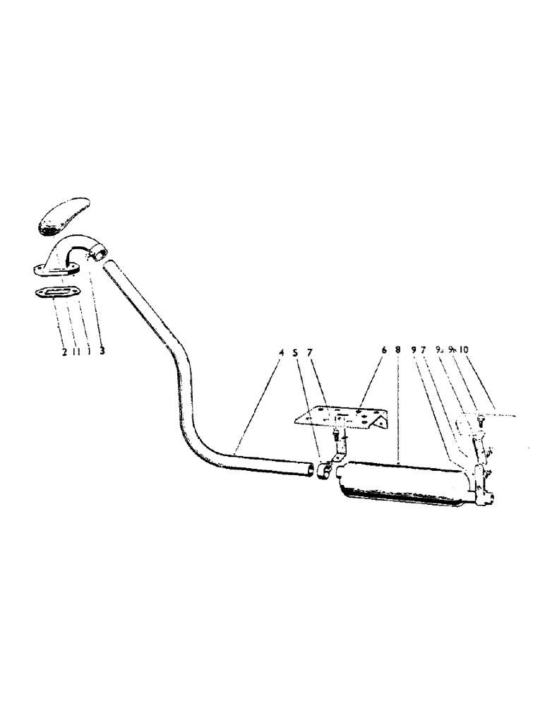 Схема запчастей Case IH 990A - (21) - DOWNSWEPT EXHAUST, U392, SUPERSEDES U299, 85661 (01) - ENGINE