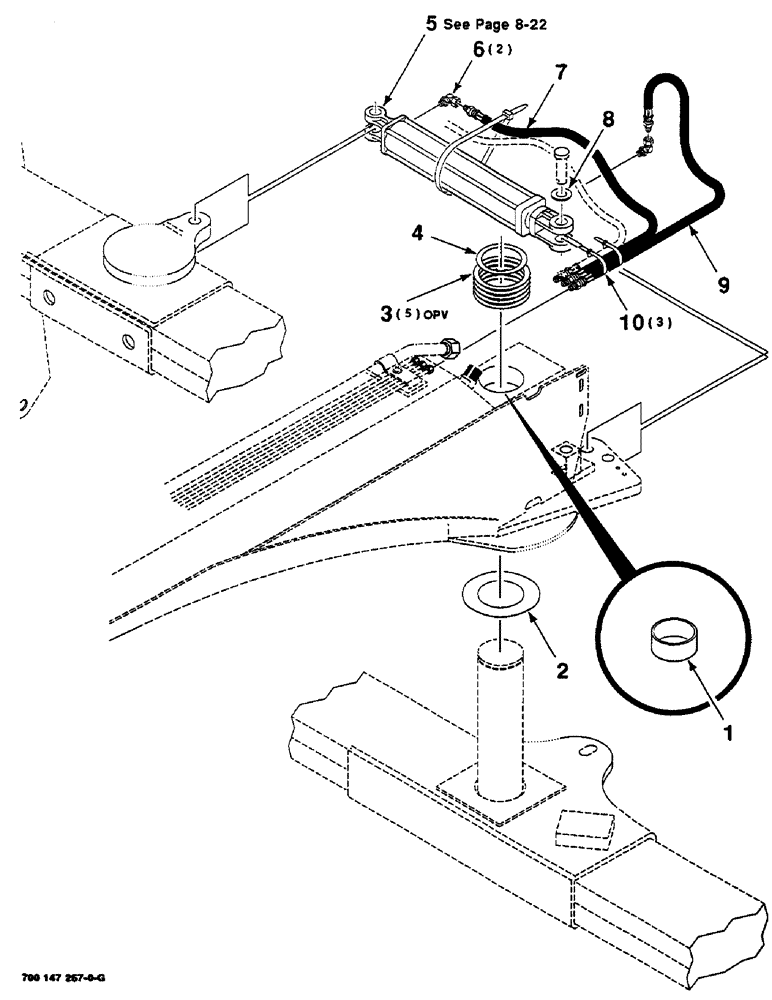 Схема запчастей Case IH SC414 - (8-20) - HYDRAULIC TONGUE PIVOT ASSEMBLY (08) - HYDRAULICS