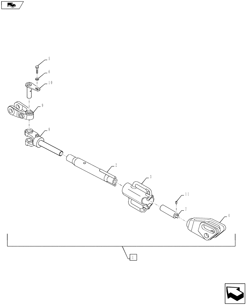 Схема запчастей Case IH PUMA 145 - (35.120.06) - LIFT LINK (35) - HYDRAULIC SYSTEMS