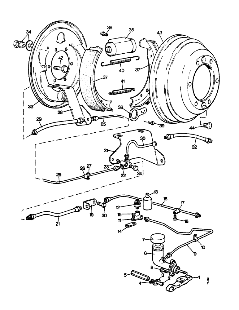 Схема запчастей Case IH 885 - (G12) - BRAKES, FRONT WHEEL BRAKES, 885 TRACTORS, OPTIONAL EQUIPMENT (5.1) - BRAKES