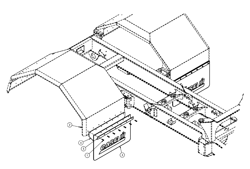 Схема запчастей Case IH FLX4010 - (10-006) - MUDFLAP GROUP, FRONT OF REAR Options