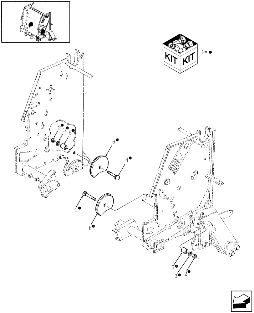 Схема запчастей Case IH RBX461 - (090) - INFEED DISC KIT (88) - ACCESSORIES