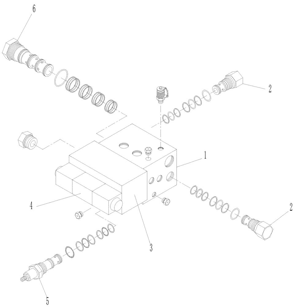 Схема запчастей Case IH A7000 - (B05.01[01]) - Hydraulic Solenoid Valve {Topper} (07) - HYDRAULICS