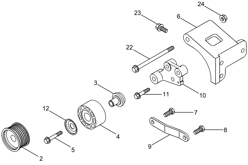 Схема запчастей Case IH FLX3020 - (04-03) - ALTERNATOR - MOUNTING (06) - ELECTRICAL SYSTEMS