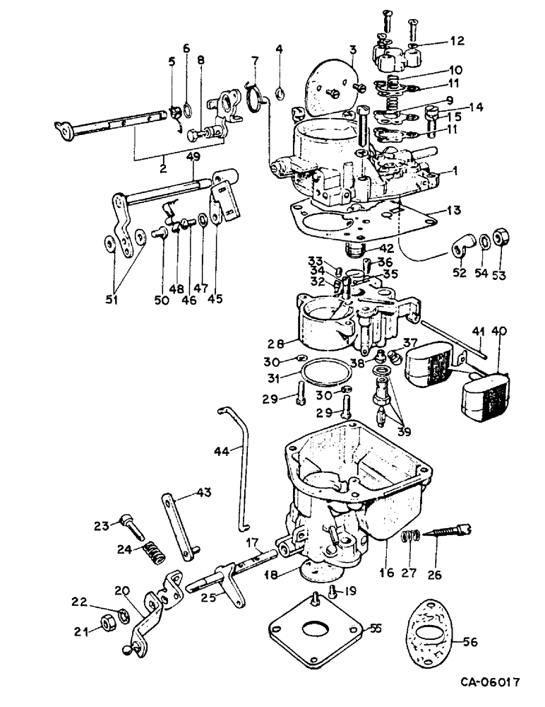 Схема запчастей Case IH 4140 - (12-10) - CARBURETOR, CHRYSLER ENGINE (04) - Drive Train