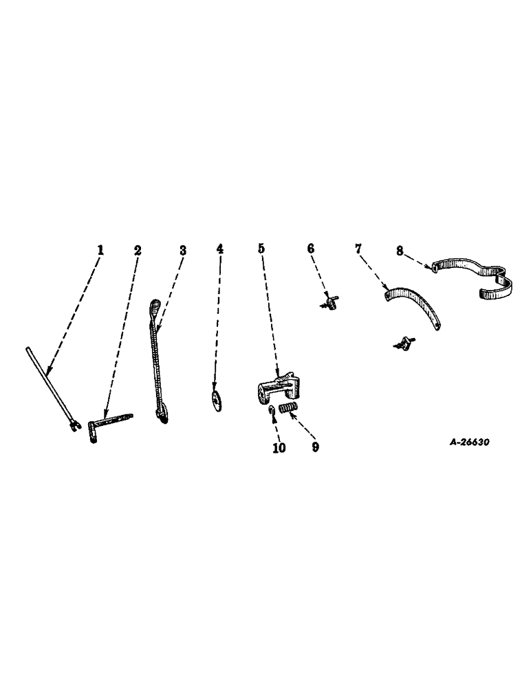 Схема запчастей Case IH FARMALL CUB - (10-10) - HYDRAULICS, TOUCH-CONTROL SYSTEM, CONTROL LEVER AND SUPPORTS (07) - HYDRAULICS