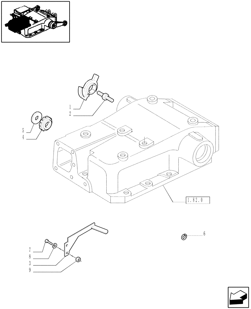 Схема запчастей Case IH JX80 - (1.82.5/01) - (VAR.558) LIFTOMATIC RANGE LIMITER DEVICE (07) - HYDRAULIC SYSTEM