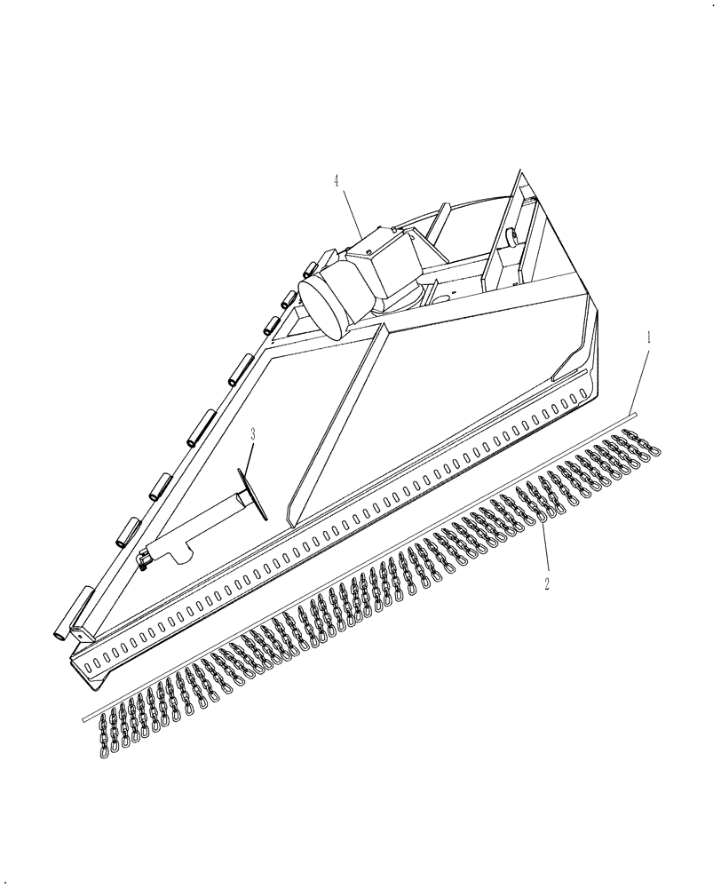 Схема запчастей Case IH 717721476 - (006) - CHAIN GUARD - WING FRONT LEFT & RIGHT (08) - SHEET METAL