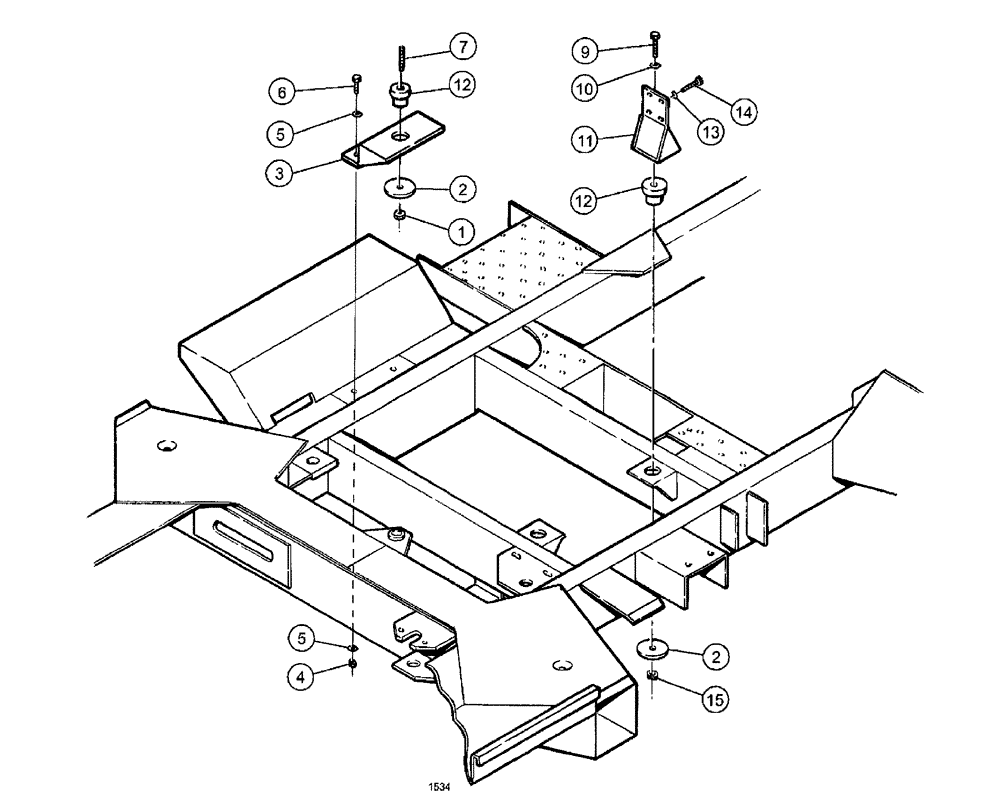 Схема запчастей Case IH SPX3150 - (090) - ENGINE, ENGINE MOUNTING PACKAGE (10) - ENGINE