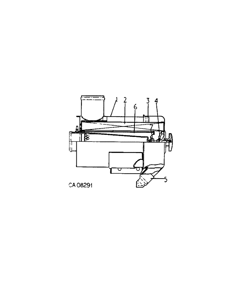 Схема запчастей Case IH 584 - (12-03[B]) - AIR CLEANER, COOPERS Power