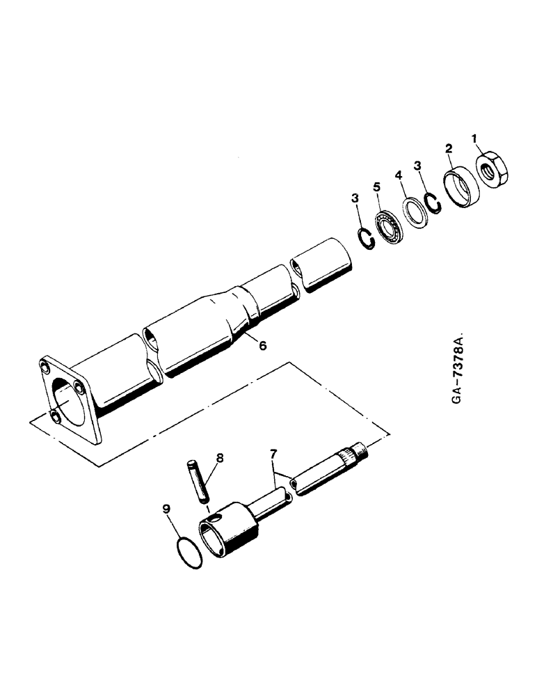 Схема запчастей Case IH 633 - (10-13) - STEERING COLUMN FOR POWER STEERING (07) - HYDRAULICS