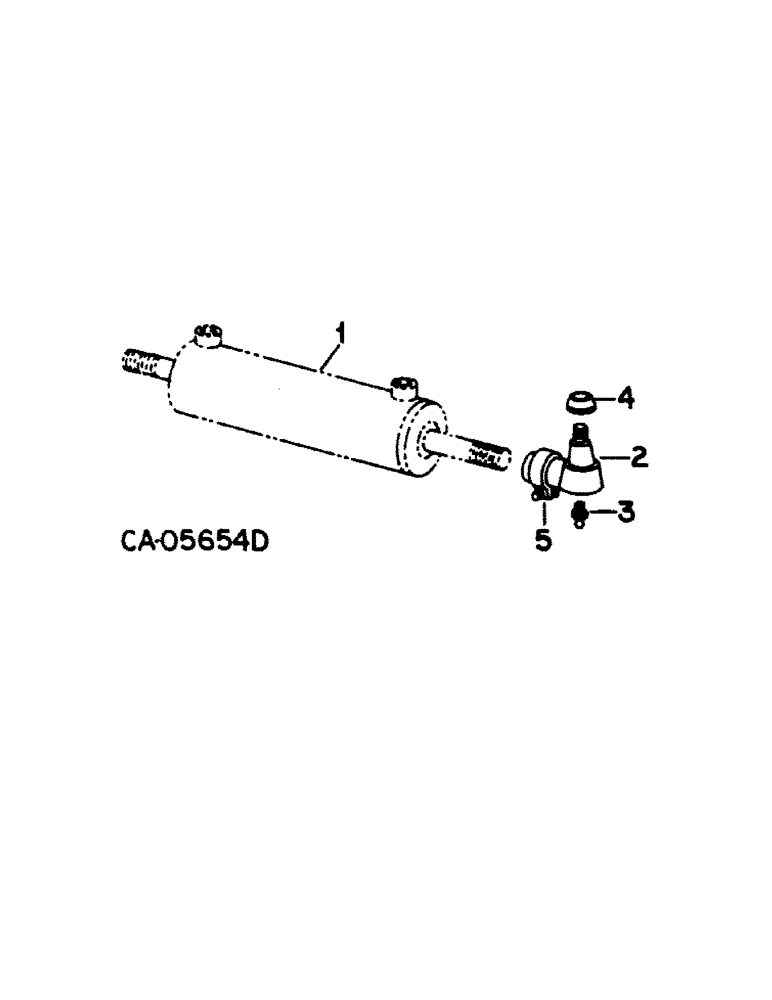 Схема запчастей Case IH 1420 - (10-31) - HYDRAULICS, STEERING CYLINDER, WITH POWER GUIDE WHEELS (07) - HYDRAULICS