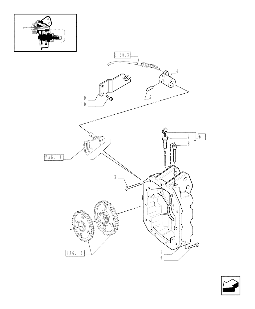 Схема запчастей Case IH MXM155 - (1.80.1[02]) - POWER TAKE-OFF 540/750/1000 RPM - C4866 (07) - HYDRAULIC SYSTEM