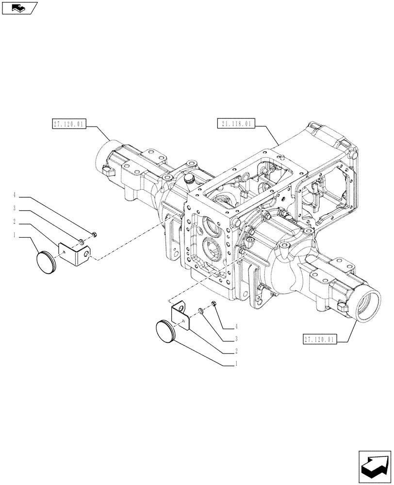 Схема запчастей Case IH FARMALL 65C - (55.404.10) - REFLECTORS - ISO (55) - ELECTRICAL SYSTEMS