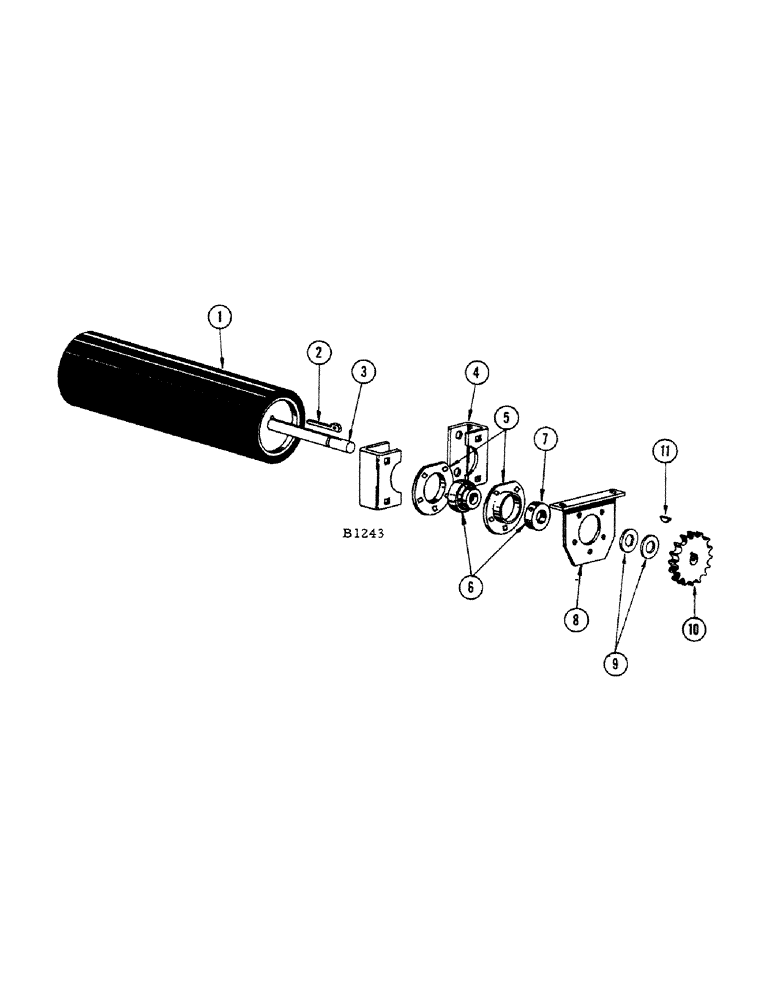 Схема запчастей Case IH 1010 - (100) - FLAX ATTACHMENT, UPPER ROLLER (60) - PRODUCT FEEDING