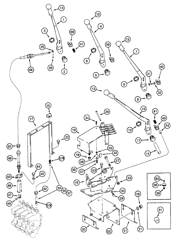 Схема запчастей Case IH 7230 - (8-080) - REMOTE HYDRAULIC CONTROLS (08) - HYDRAULICS