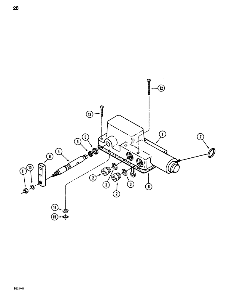 Схема запчастей Case IH 1660 - (028) - HYDROSTATIC PUMP, CONTROL VALVE (29) - HYDROSTATIC DRIVE