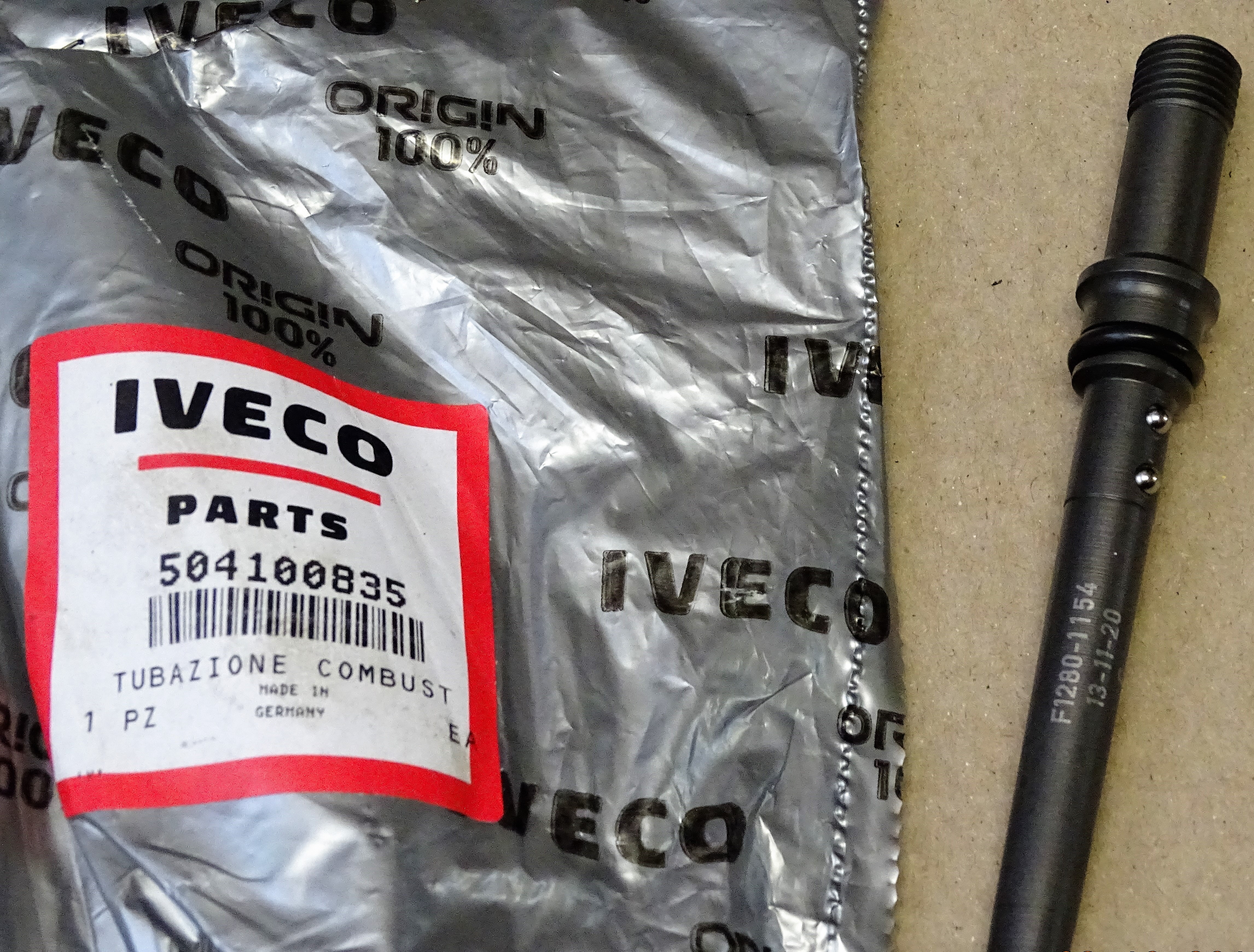 Iveco FPT Fuel Line 504100835 - Marine Engineering Services