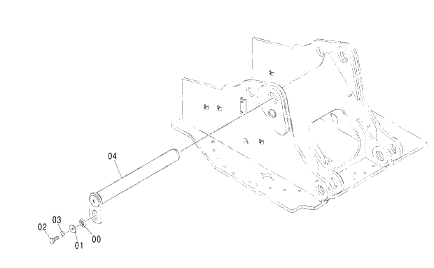 Схема запчастей Hitachi ZX240LC-3G - 003 BOOM FOOT PIN 01 UPPERSTRUCTURE