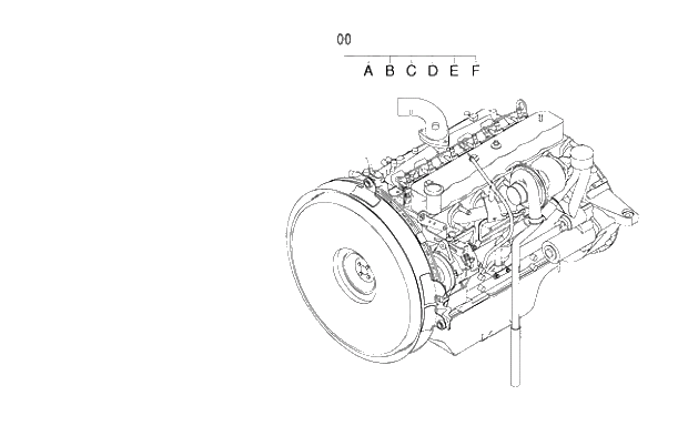 Схема запчастей Hitachi ZX250K-3G - 006 ENGINE 01 UPPERSTRUCTURE