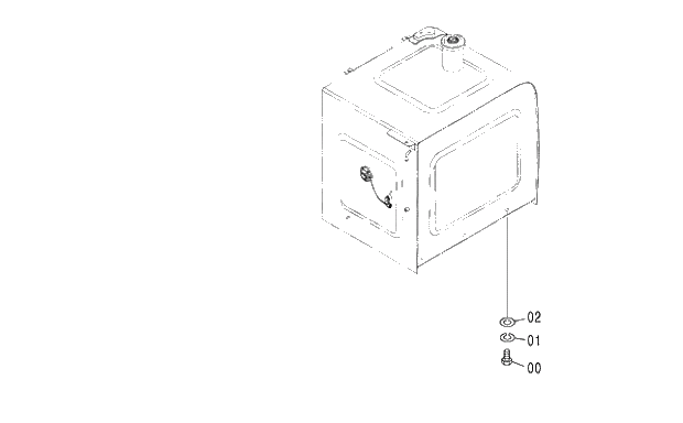 Схема запчастей Hitachi ZX250K-3G - 023 FUEL TANK SUPPORT 01 UPPERSTRUCTURE