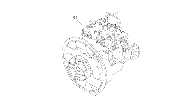 Схема запчастей Hitachi ZX240LC-3G - 027 PUMP DEVICE 01 UPPERSTRUCTURE