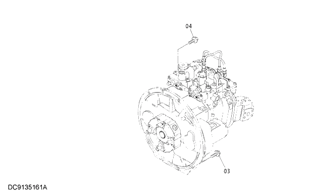 Схема запчастей Hitachi ZX250LCK-3G - 028 PUMP DEVICE SUPPORT 01 UPPERSTRUCTURE