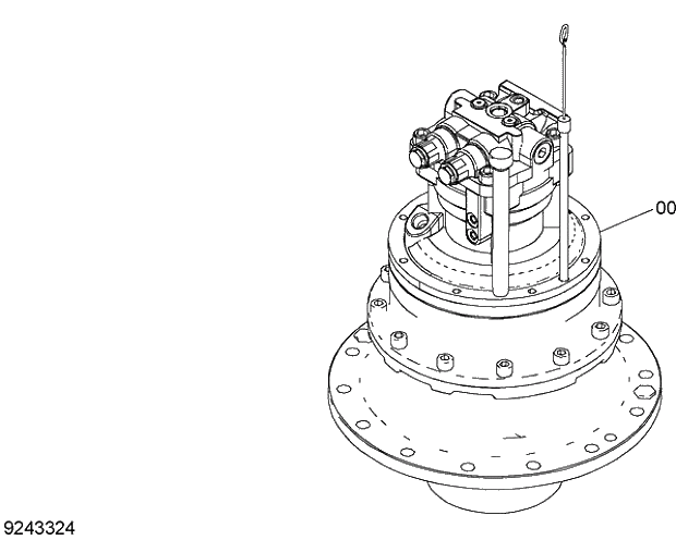 Схема запчастей Hitachi ZX240-3G - 029 SWING DEVICE 01 UPPERSTRUCTURE