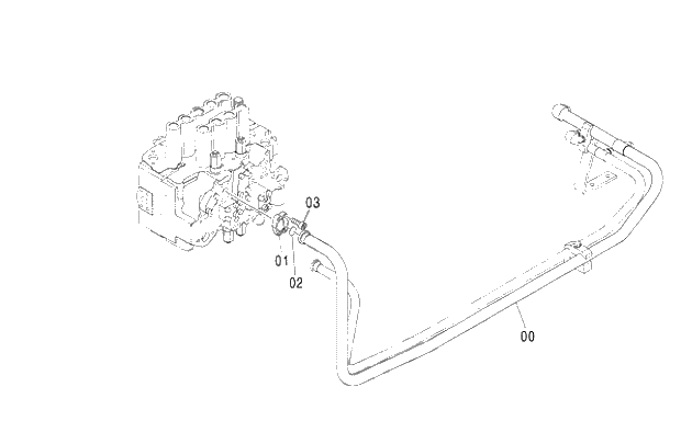 Схема запчастей Hitachi ZX240LC-3G - 042 BOOM BOTTOM PIPING 01 UPPERSTRUCTURE