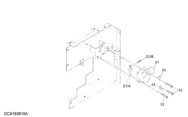 Схема запчастей Hitachi ZX250H-3G - 045 ENGINE CONTROL MOTOR 01 UPPERSTRUCTURE