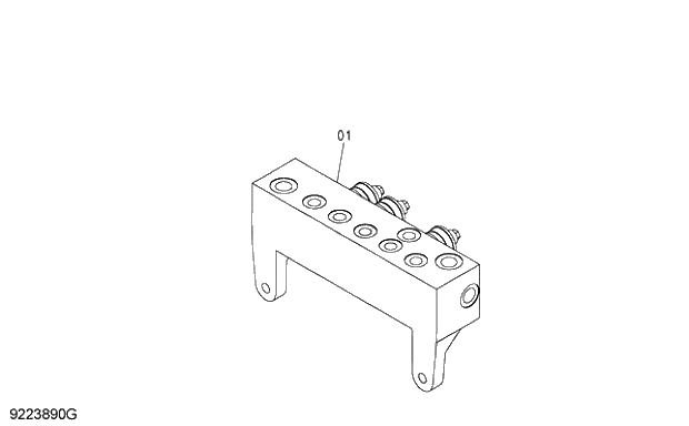 Схема запчастей Hitachi ZX250H-3G - 052 SOLENOID VALVE 01 UPPERSTRUCTURE