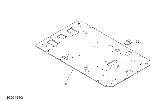 Схема запчастей Hitachi ZX260LCH-3G - 116 FLOOR PLATE 01 UPPERSTRUCTURE