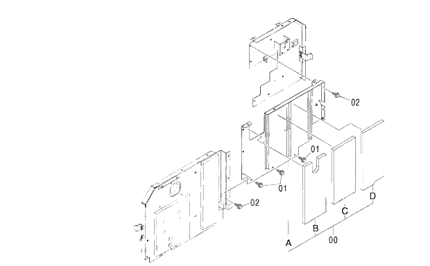 Схема запчастей Hitachi ZX240-3G - 125 COVER (4) 01 UPPERSTRUCTURE